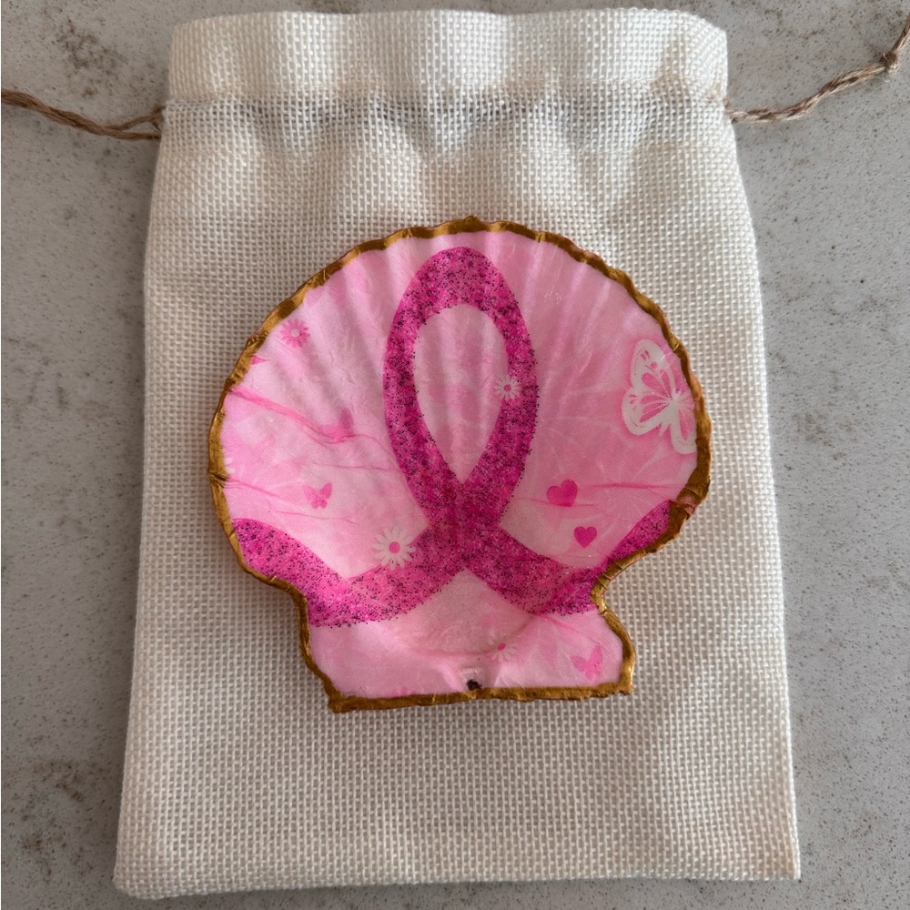 Breast cancer scallop and oyster shells! Pick your design
